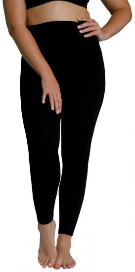 Ulla Popken 819652 Legging collant thermique Noir - Collants & chaussettes - 