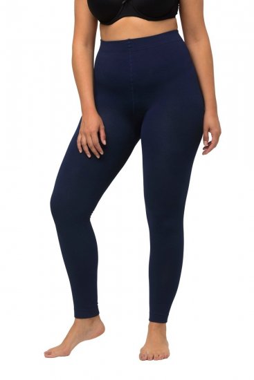 Ulla Popken 819652 Legging collant thermique Bleu marine - Collants & chaussettes - 
