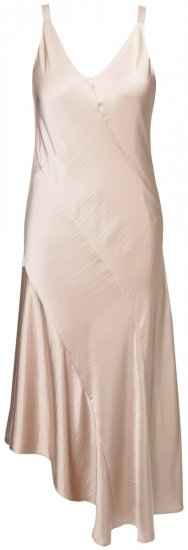 Ulla Popken 820341 Robe en satin sans manches Taupe - Robes de soirée - Robes de soirée grande taille