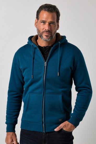 JP1880 820464 Veste à capuche doublée teddy Bleu encre TALL - TALL sweatshirts - Sweats et hoodies TALL