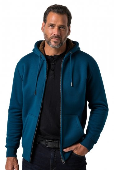 JP1880 820464 Veste à capuche doublée teddy Bleu encre TALL - TALL sweatshirts - Sweats et hoodies TALL