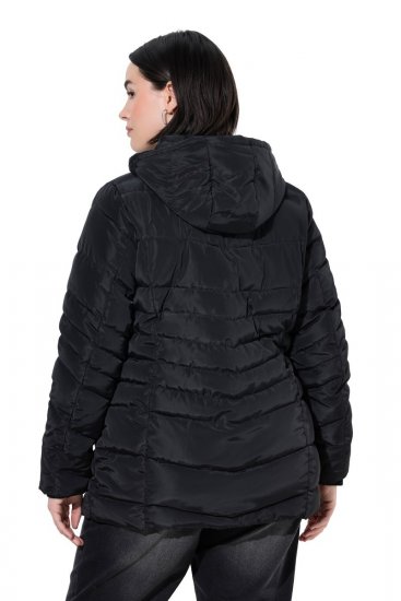 Ulla Popken 820889 Manteau matelassé Noir - Manteaux - Manteaux femme grande taille