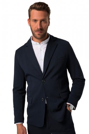 JP1880 New York Flexnamic Blazer en jersey avec poches à rabat Bleu marine - Costumes - Costumes grandes tailles 