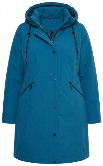 Ulla Popken 821495 Manteau technique Pétrole - Manteaux - Manteaux femme grande taille
