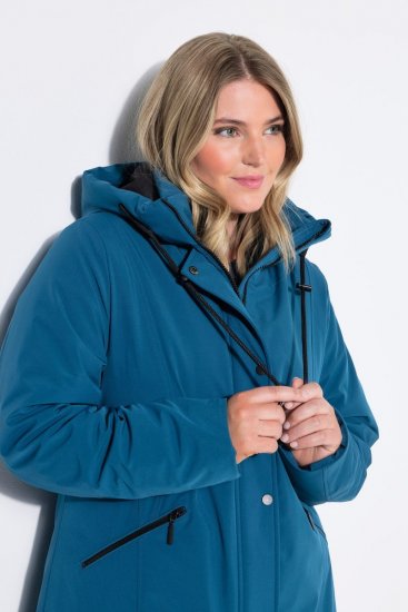 Ulla Popken 821495 Manteau technique Pétrole - Manteaux - Manteaux femme grande taille