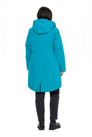 Ulla Popken 821495 Manteau technique Turquoise - Manteaux - Manteaux femme grande taille