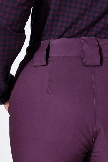 Ulla Popken 822018 Pantalon technique imperméable doublé polaire Prune - Vêtements de pluie - 