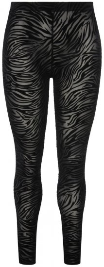 Ulla Popken 822286 Legging collant à imprimé animal Noir - Collants & chaussettes - 