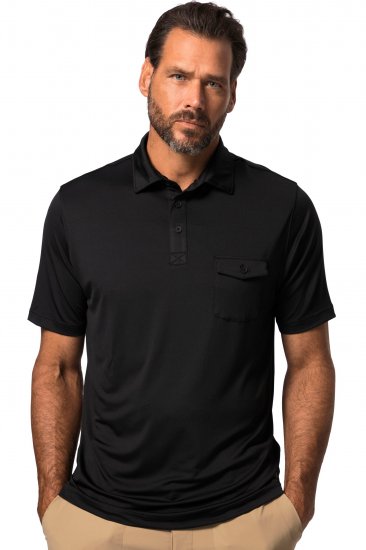 JP1880 Jay-Pi Flexnamic QuickDry Piqué Golf Polo Shirt Black - Sport & outdoor - Vêtements de sport grande taille 