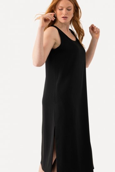 Ulla Popken 823276 Robe sans manches Noir - Robes maxi - Robes maxi grande taille