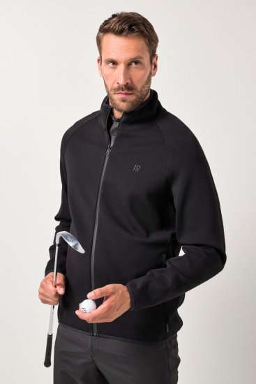 JAY-PI FLEXNAMIC® Golf Sweat Jacket with Zipper Black - Sport & outdoor - Vêtements de sport grande taille 