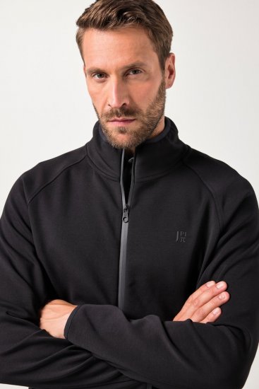 JAY-PI FLEXNAMIC® Golf Sweat Jacket with Zipper Black - Sport & outdoor - Vêtements de sport grande taille 
