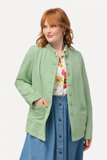 Ulla Popken 823539 Veste Vert olive - Vestes - Vestes femme grande taille