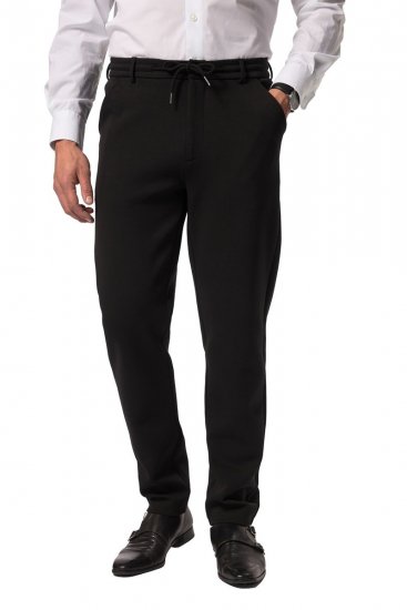 JP1880 New York Flexnamic Pantalon en jersey à taille élastique Noir - Costumes - Costumes grandes tailles 