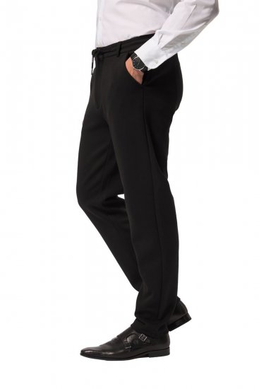 JP1880 New York Flexnamic Pantalon en jersey à taille élastique Noir - Costumes - Costumes grandes tailles 