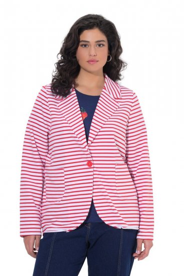 Ulla Popken 824355 Blazer en jersey Corail - Blazers - Blazers grande taille pour femme