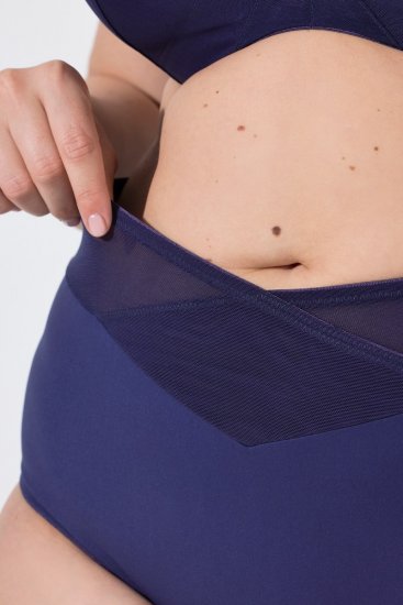 Ulla Popken 825676 Culotte gainante taille haute Bleu roi - Lingerie gainante - 