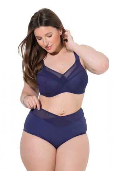 Ulla Popken 825676 Culotte gainante taille haute Bleu roi - Lingerie gainante - 
