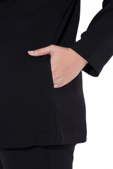 Ulla Popken 825828 Veste Noir - Vestes - Vestes femme grande taille