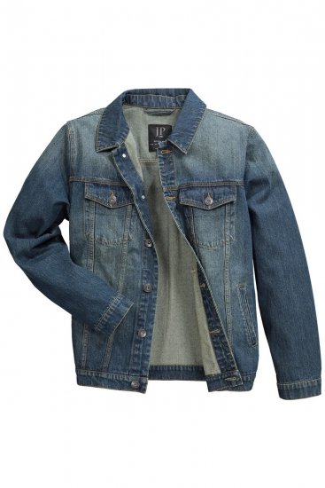 JP1880 Denim Jacket Dark Blue Denim - Vestes - Vestes Homme Grandes Tailles
