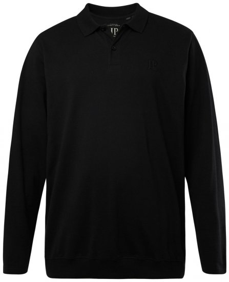 JP1880 827115 Polo à manches longues coupe ventre Noir - Polos - Polos homme grande taille