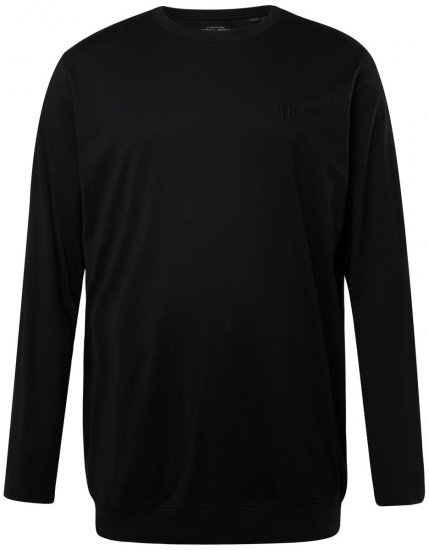 JP1880 827128 T-shirt à manches longues coupe ventre Noir - T-shirts - T-shirts Homme Grande Taille