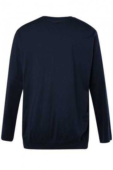 JP1880 827128 T-shirt à manches longues coupe ventre Bleu marine - T-shirts - T-shirts Homme Grande Taille