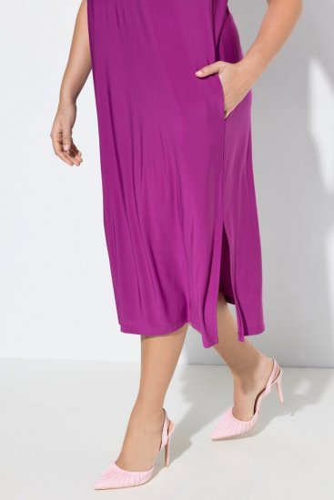 Ulla Popken 827908 Robe en jersey sans manches Lilas - Robes en jersey - 