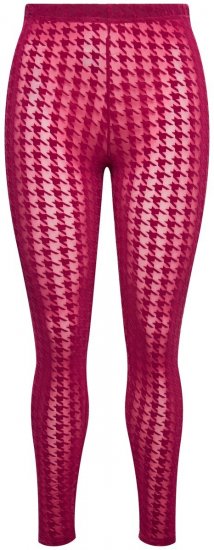 Ulla Popken 828982 Legging collant à carreaux Rouge baie - Collants & chaussettes - 