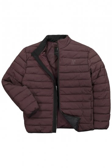 JP1880 828991 Veste matelassée à col montant Prune - Vestes - Vestes Homme Grandes Tailles