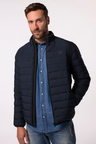 JP1880 Jacket Quilted Stand-up Collar Navy - Vestes - Vestes Homme Grandes Tailles
