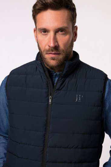 JP1880 Quilted Vest Techno Down Padding Navy - Vestes - Vestes Homme Grandes Tailles
