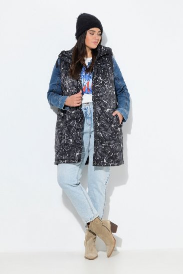 Ulla Popken 829120 Gilet résistant aux intempéries Anthracite - Gilets sans manches - 