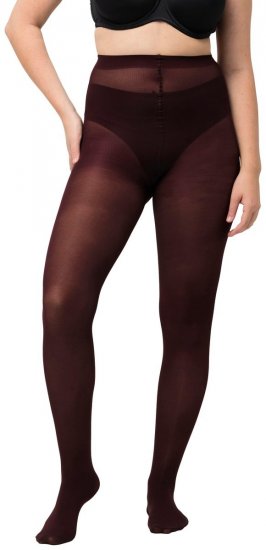 Ulla Popken 829359 Collant 40 den Bordeaux - Collants & chaussettes - 