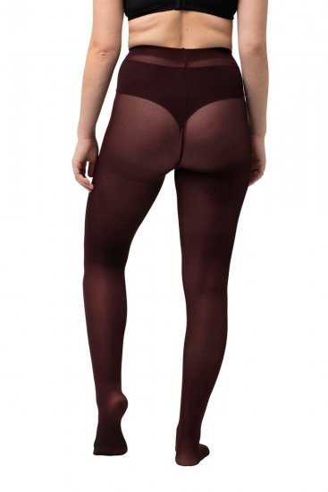 Ulla Popken 829359 Collant 40 den Bordeaux - Collants & chaussettes - 