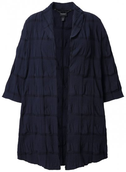 Ulla Popken 829575 Veste Bleu marine - Vestes - Vestes femme grande taille