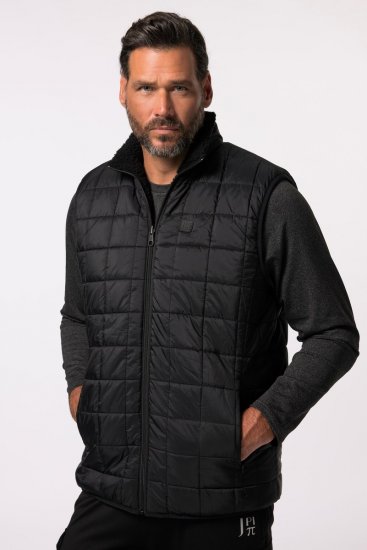 Jay-Pi 829716 Gilet réversible avec teddy Noir - Vestes - Vestes Homme Grandes Tailles