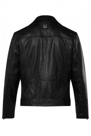 JP1880 830586 Veste biker en nappa d'agneau Noir - Vestes - Vestes Homme Grandes Tailles