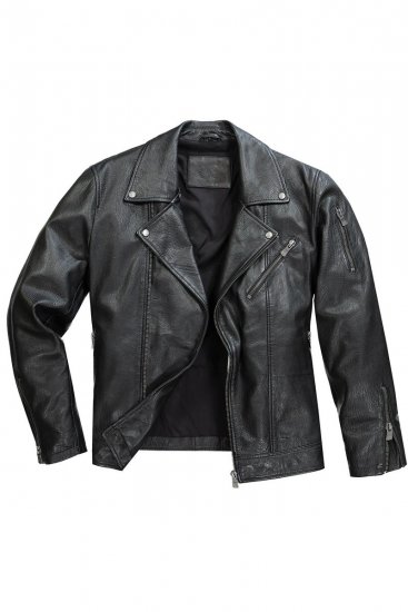JP1880 830586 Veste biker en nappa d'agneau Noir - Vestes - Vestes Homme Grandes Tailles