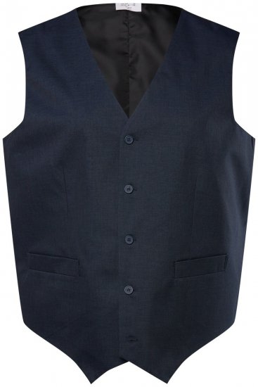 Men+ 665 Sevilla Gilet de costume Bleu marine - Costumes - Costumes grandes tailles 