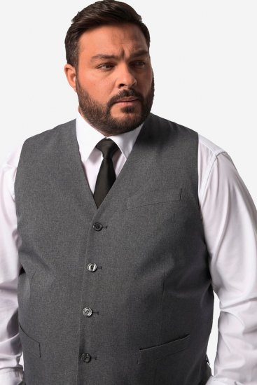 Men+ 668 Madrid Gilet de costume Anthracite - Costumes - Costumes grandes tailles 