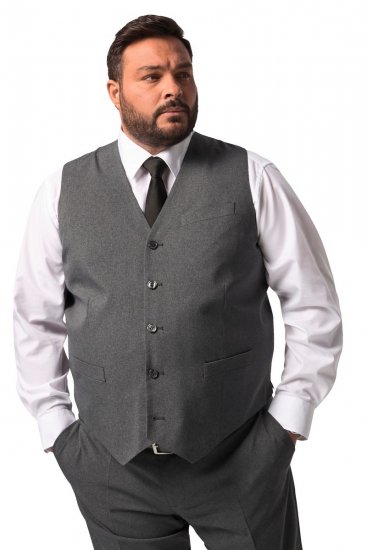 Men+ 668 Madrid Gilet de costume Anthracite - Costumes - Costumes grandes tailles 