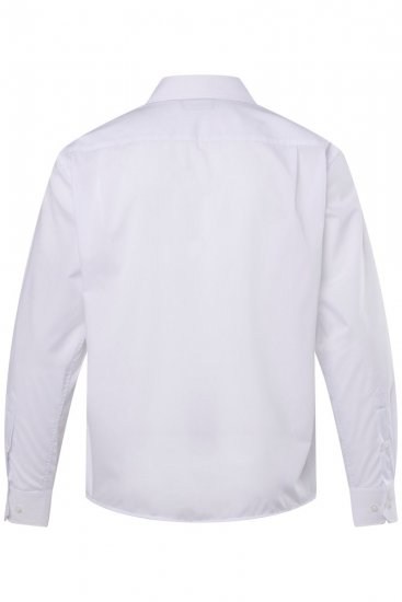 Men+ 757 Chemise business manches longues à col ouvert Blanc - Chemises - Chemises Grandes Tailles Hommes
