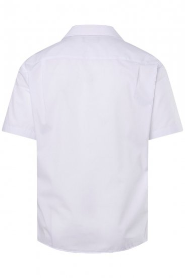 Men+ 758 Chemise business manches courtes à col ouvert Blanc - Chemises - Chemises Grandes Tailles Hommes