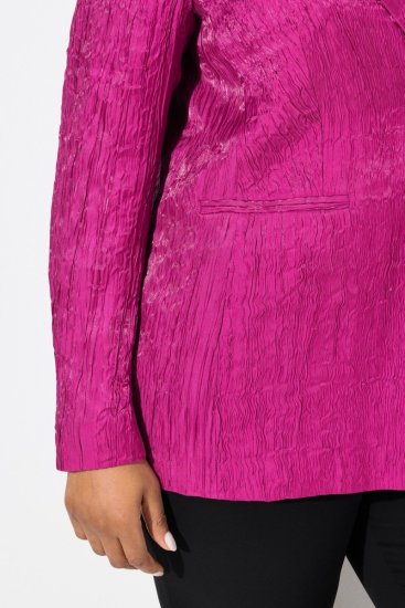Ulla Popken 830767 Blazer effet froissé Magenta - Blazers - Blazers grande taille pour femme