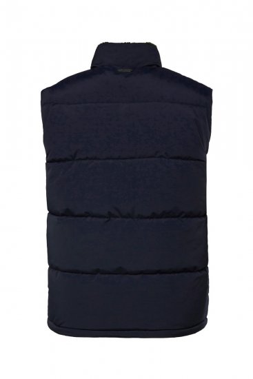 JP1880 831193 Gilet à doublure teddy Bleu marine - Vestes - Vestes Homme Grandes Tailles