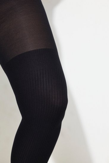 Ulla Popken 831196 Chaussettes hautes 80 den Noir - Collants & chaussettes - 