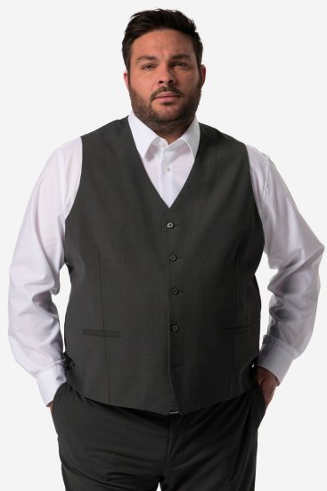Men+ 472 Barcelona Gilet de costume Anthracite - Costumes - Costumes grandes tailles 