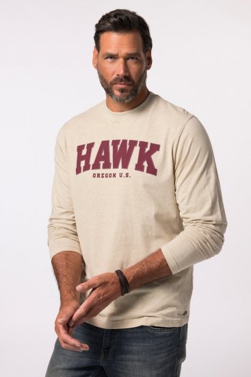 JP1880 T-Shirt Long Sleeve Hawk Off-White TALL - VÊTEMENTS HOMME MT-6XLT - Vêtements Tall Homme