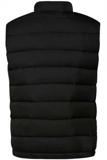Men+ 578 Gilet matelassé à col montant Noir - Vestes - Vestes Homme Grandes Tailles